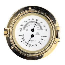 Baromètre et thermomètre Naudet - Laiton